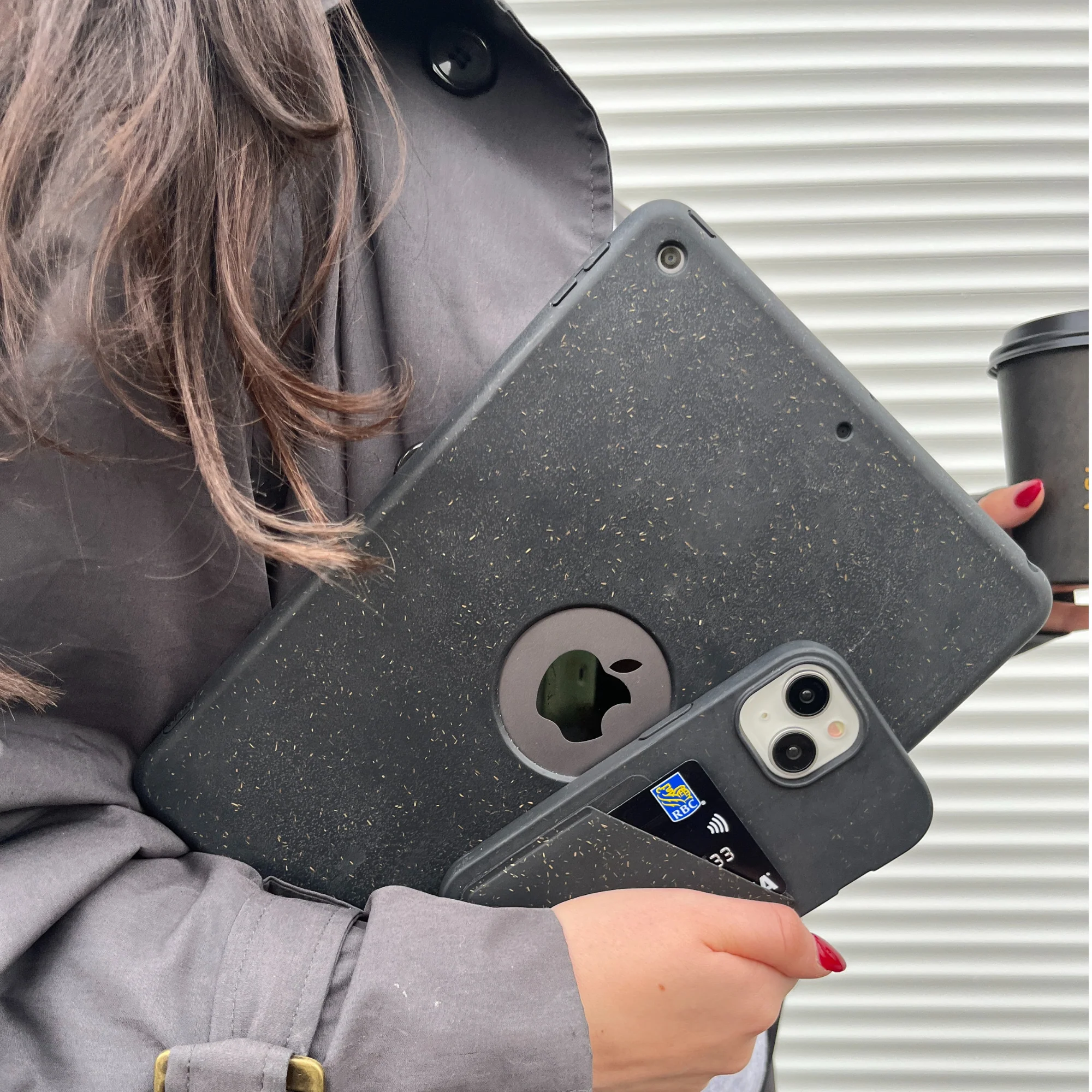 Black Phone Case Card Holder - Image 3