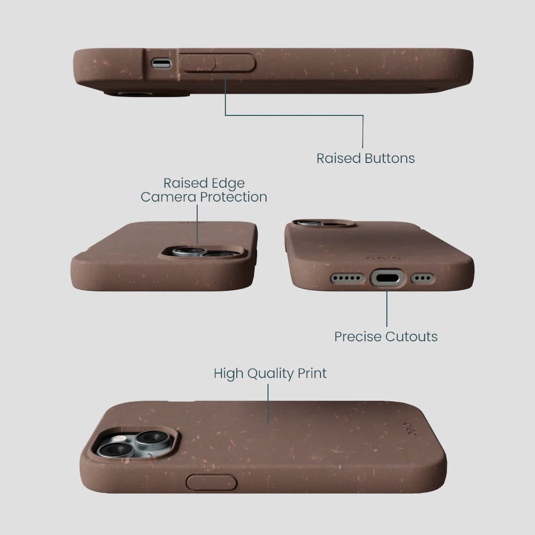 Chocolate Brown iPhone 14 Case - Image 3