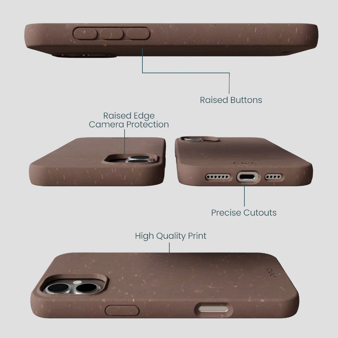 Chocolate Brown iPhone 16 Plus Case - Image 3