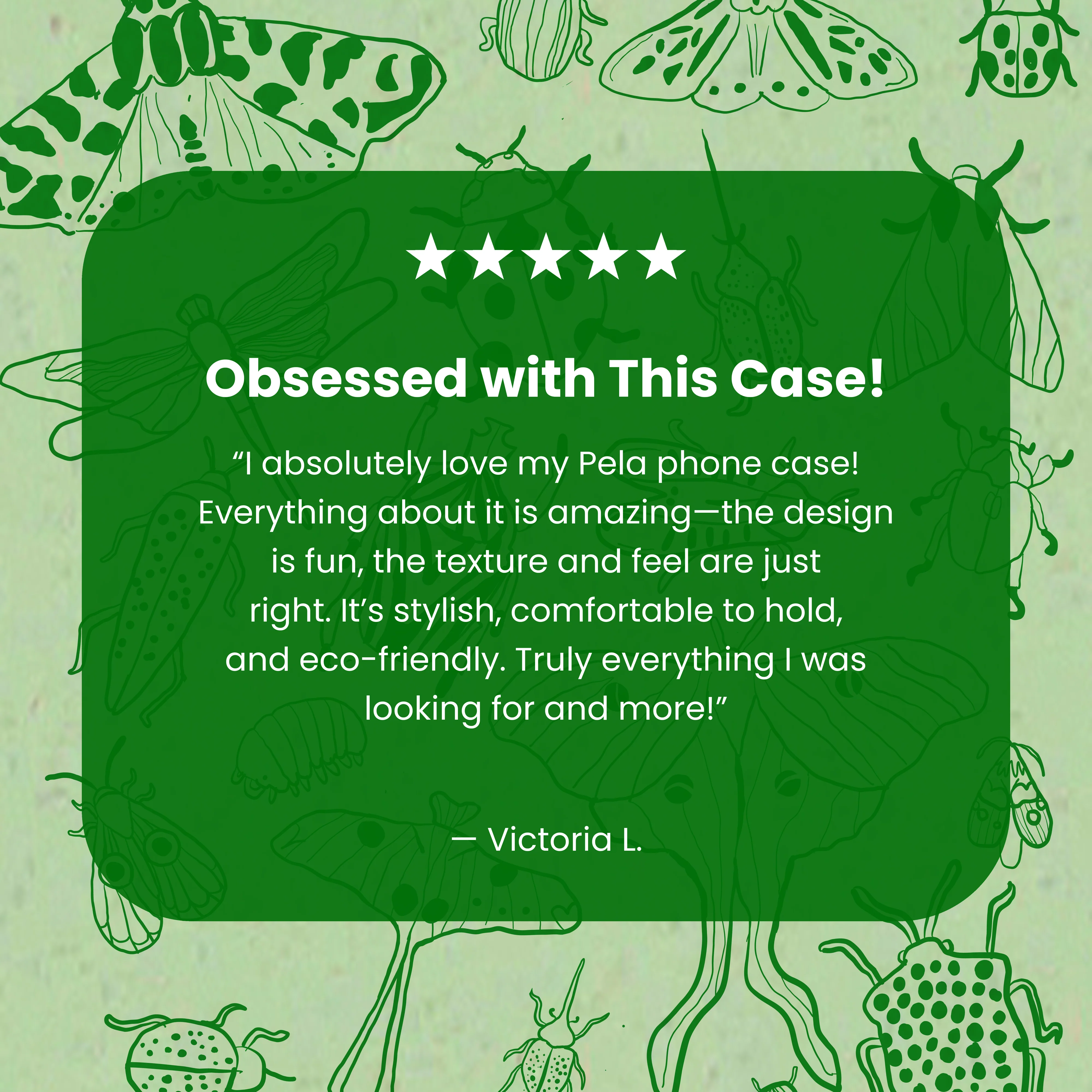 Sage Green Linear Entomology iPhone 16 Pro Case - Image 4